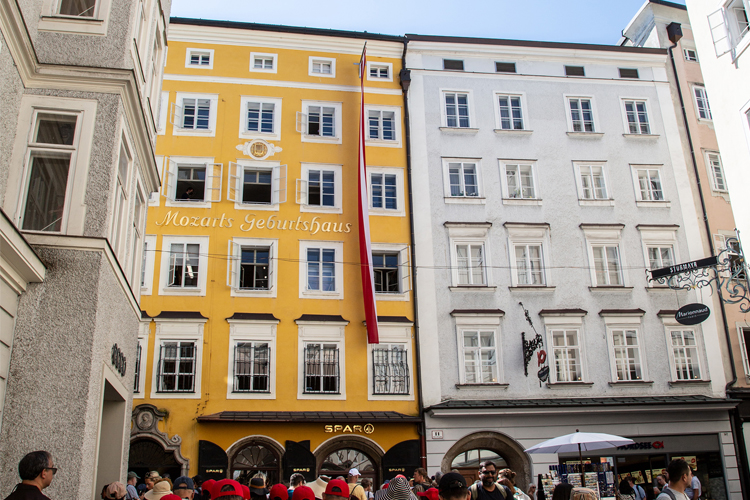 Mozart's birth house in Salzburg
